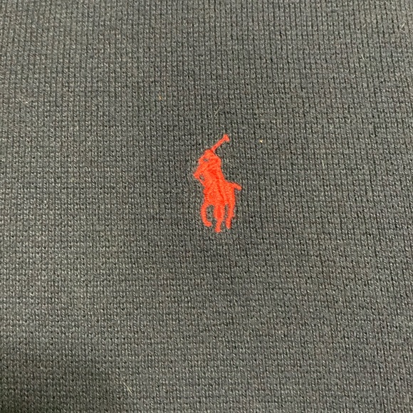 Vintage 90s Ralph Lauren Polo Golf Men's V-Neck Navy Sweater Vest Large USA - Picture 3 of 13